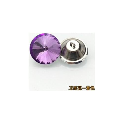 A14 20MM Soft bag crystal button sofa diamond button pull button fixed threading back button flower diamond decorative button