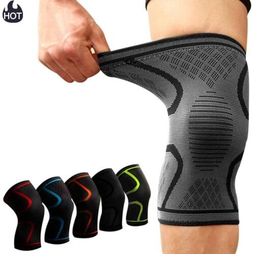 1PCS Fitness Running Cycling Knee Support Braces Elastic Nylon Sport Compression Knee Pad Sleeve for Basketball Volleyball