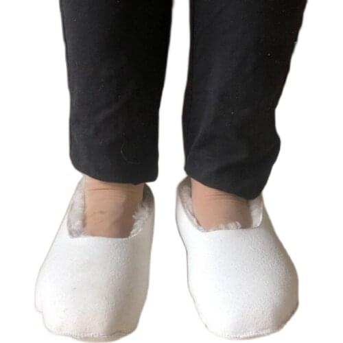 Sheepskin socks thickened warm floor shoes cold proof warm Yoga men and women general natural shearing fur winter socks
