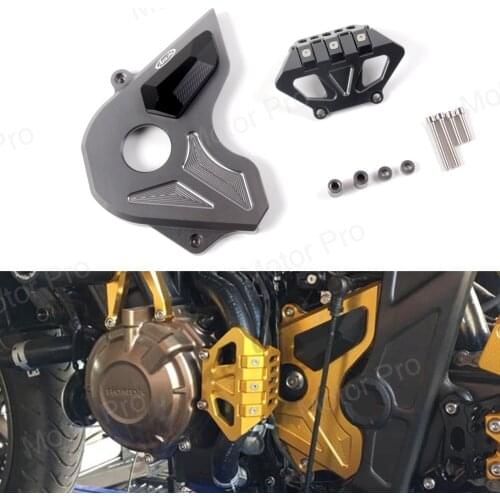 For HONDA CB650F 2014-2018 Front Chain Cover CNC Motorcycle Guard Sprocket Cover Case Protector Accessories 2015 2016 2017 2018