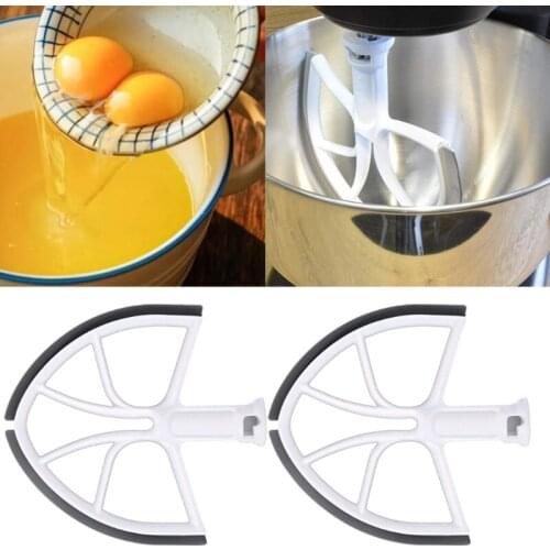 Bowl-Lift Stand Mixer Edge Beater Paddle Home Kitchen Mixing Attachment Replacement Compatible with 6-Quart Flexible