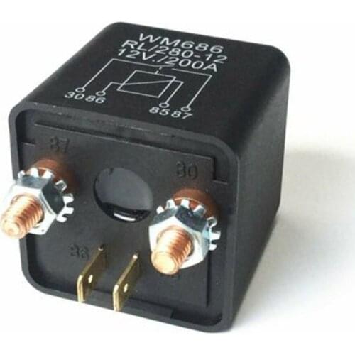 Truck Isolator Relay Dual Battery Over 200A Parts Power Switch Start 4Pin