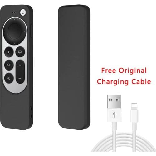 Silicone Remote Protective Shell For Apple TV 4K Siri Remote 2021 Anti-Slip Shockproof Soft Case Cover Remote Protective Case