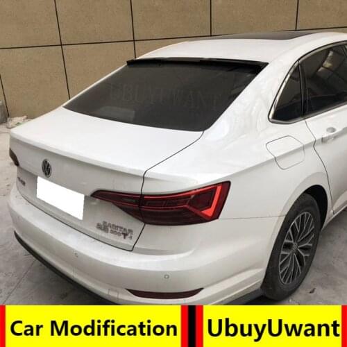 For Volkswagen Sagitar Jetta 2019-2021 ABS Plastic Primer Color Car Tail Trunk Wing Decoration ROOF Spoiler GLi Style For Jetta