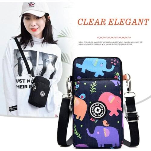 Fashion Small Shoulder Bags Nylon Women Mobile Phone Bags Mini Female Messenger Purse Lady Wallet New 2021 Female Crossbody Bags