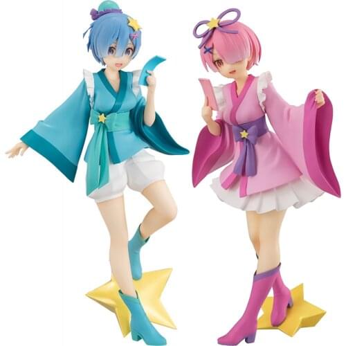 Tronzo Original Furyu Re:Zero Starting Life in Another World Rem Ram Fairy in Milky Way Ver PVC Action Figure Model Toys
