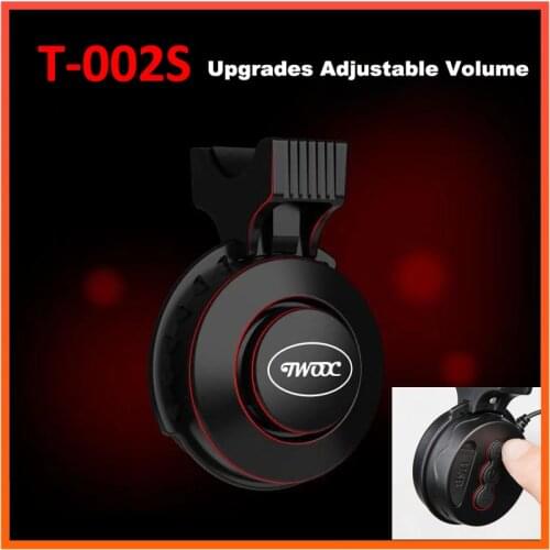 TWOCC T002S Adjustable Volume Sound 4 Modes Mini Alarm Bell Electronic Bicycle Horn Rechargeable Waterproof Bike Strong Loud