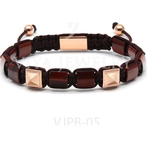 VIYA JEWELRY Stone Bracelets For Men
