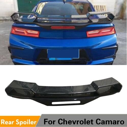 Duck Tail Spoiler For Chevrolet Camaro Coupe 2016 2017 2018 Carbon Fiber Rear Trunk Spoiler Big Customized Wing Boot Lip