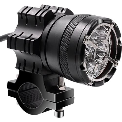 1 Pair 12V Motorcycle external spotlight flashing light, strong light, super bright LED waterproof paving spotlight Fog lights