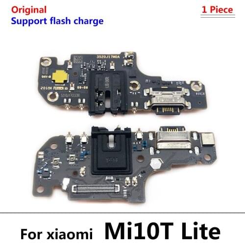 10Pcs/Lot, USB Charging Port Mic Microphone Dock Connector Board Flex Cable For Xiaomi Mi 10T Lite Repair Parts
