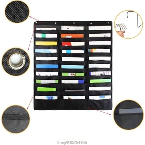 30 Pocket Storage Pocket Chart Hanging Wall File Organize Your Assignments Files Scrapbook Papers D04 20 Dropship