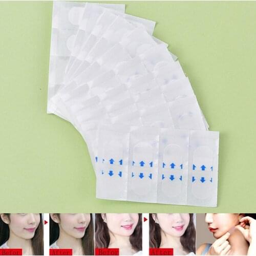 40pcs/box Face Lifting Patch Invisible Artifact Sticker Chin Lifting Sticker Adhesive Tape V-face Stickers Small Face Stickers