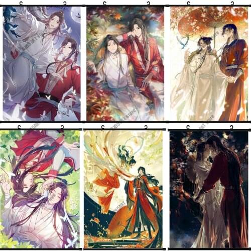 5D Diamond Painting Heaven Officials Blessing Anime Full Drill Diamond Embroidery Mosaic Cross Stitch Kits Room Decoration