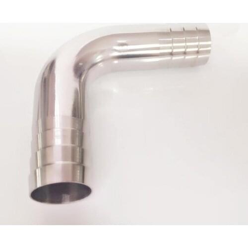 89mm 3.5" Hose Barb SUS 304 Stainless Steel Sanitary 90 Degree Elbow Pipe Fitting Home Brew Beer Wine