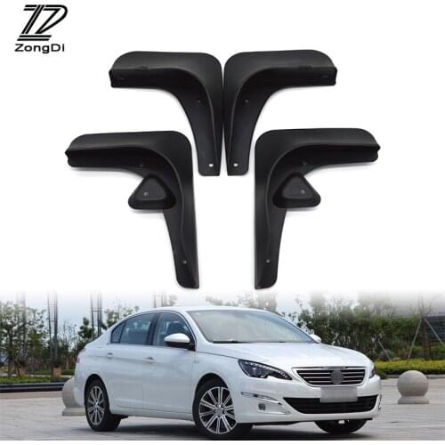 ZD Car Front Rear Mudguards For Peugeot 408 Sedan 2010 2011 2012 2013 2014 2015 Accessories Mudflaps Car-styling 1Set Fenders