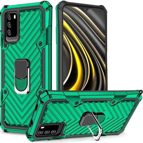 For xiaomi MI POCO M3 POCO X3 NFC Lightning Armor 2in 1 Bumper Car Metallic Lacquer Shockproof Case for xiaomi poco x3 nfc m3