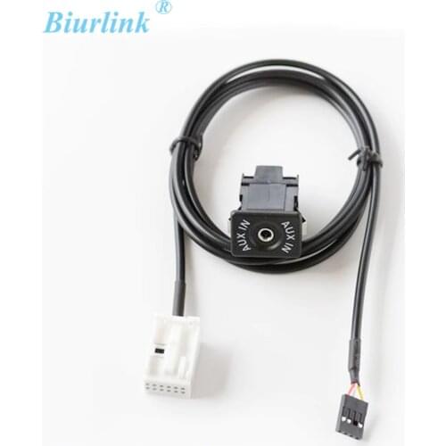 Biurlink E60 Car Extend Aux-in Switch Aux Adapter Audio Cable For BMW E60
