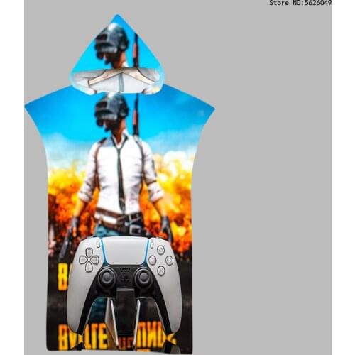 Gamepad Double-sided Beach Towel Play Station Game Cape Hooded Bath Towel Poncho Quick Dry Bathrobe Beachwear Kids Boys Towels
