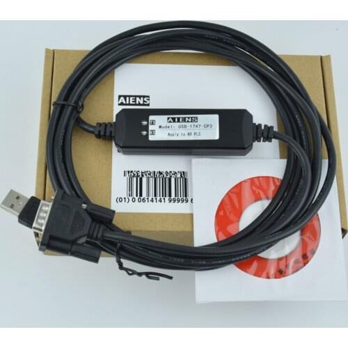 USB-1747-CP3 Programming Cable for Allen Bradley A-B SLC500 Series PLC