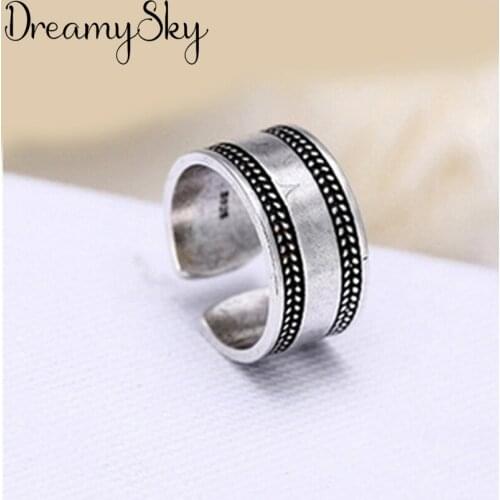 Summer Bohemian Ethnic Smooth Chains Ring For Women Female Fashion Finger Rings Korean Rings Girl Party Gift Gothic Jewelry