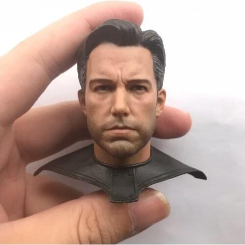 1/6 Scale Male Soldier Head Sculpture Model with Collars for 12" Action Doll
