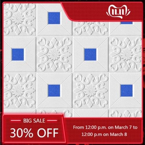 3D Wall Stickers Imitation Brick Bedroom Decor Waterproof Self-adhesive Wallpaper Panel for Home Living Room Kitchen Decor