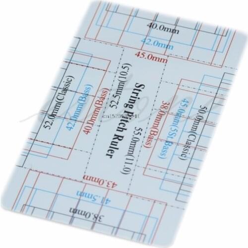 String Action Gauge Ruler Guide Setup Measuring Luthier for Bass Electric Guitar