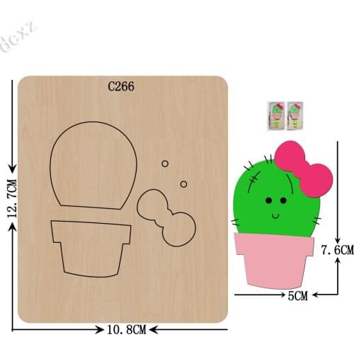 New cactus Wooden die Scrapbooking C-266 Cutting Dies for common die cutting machines on the market
