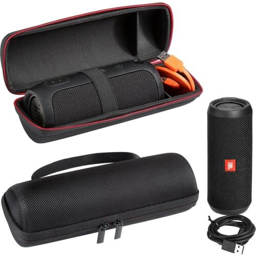 New Travel Protective Case For JBL Flip3 Carry Pouch Bag Cover CaseFor JBL Flip 3 Bluetooth Speaker Extra Space For Plug&Cables