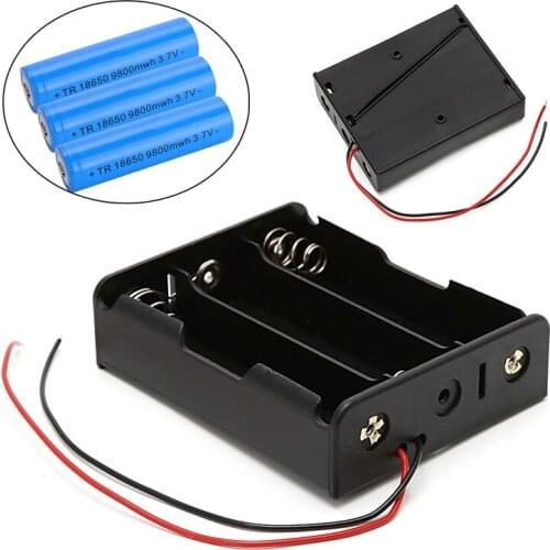 5pcs Plastic Battery Holder Storage Box Case For 1x - 4x 18650 Rechargeable Battery Without Battery