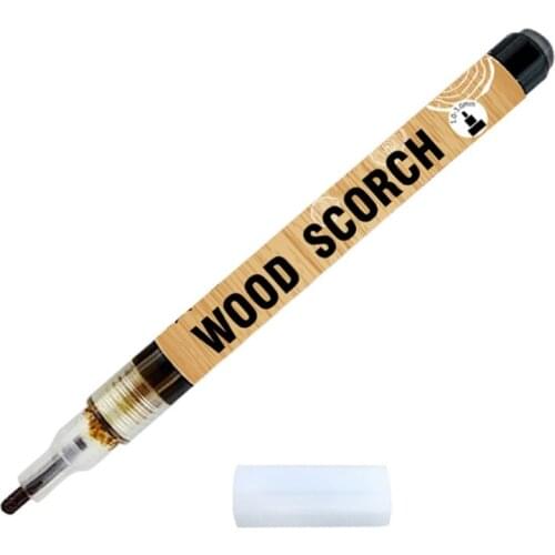 Wood Burning Pen DIY Wood Burning Painting Safe Marker Round Head for Wood Burner Bullet Tip 0.12in Caramel Colour