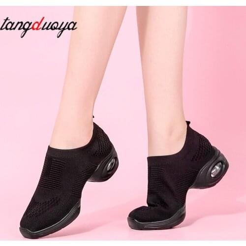 Dancing shoes for women sports feature modern dance jazz shoes breathable sneakers women ballroom latin dance shoes wholesale