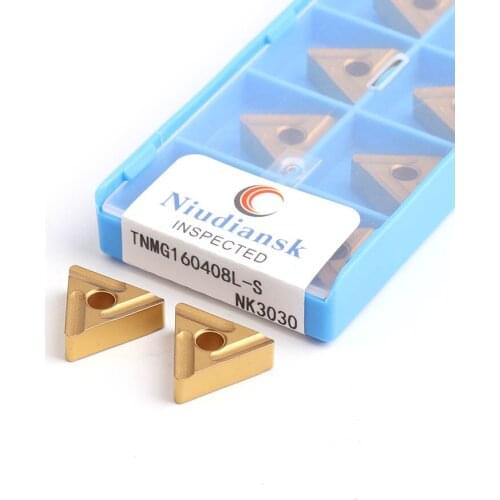 TNMG160404R-S NK3030 TNMG160404L-S TNMG160408R-S TNMG160408L-S CNC Triangle Machining Turning Tools Carbide Insert Powerful Cut