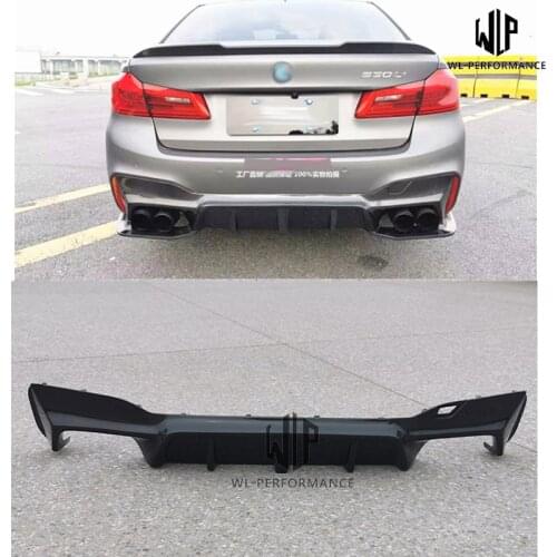 High Quality Carbon Fiber Rear Diffuser Lip For BMW G30 G38 MT M5 Style F90 3D Style Car body kit 2018 2019