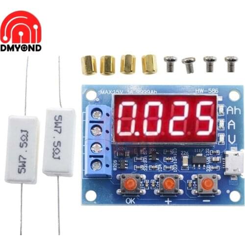 ZB2L3 Battery Tester LED Digital Display 18650 Lithium Battery Power Supply Test Resistance Lead-acid Capacity Discharge Meter