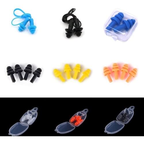 1/2Pairs Spiral Waterproof Silicone Ear Plugs Anti Noise Snoring Earplugs Comfortable For Sleeping Noise Reduction Accessory