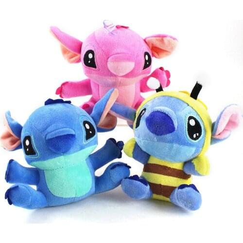 16cm 3styles Lilo and Stitch Cosplay Bee Plush Peluche Soft Stuffed Animals Cute Classic Cartoon Toys Dolls Girls Kids Gifts