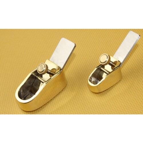 2 pcs various convex bottom brass planes, Violin/Cello making tools
