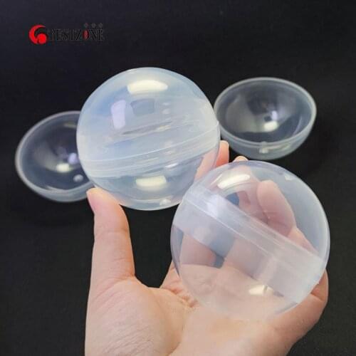20Pcs/Lot 75MM Diameter Transparent Plastic PP Capsules Toy Balls Round Empty Shell Container For Vending Machine Nice