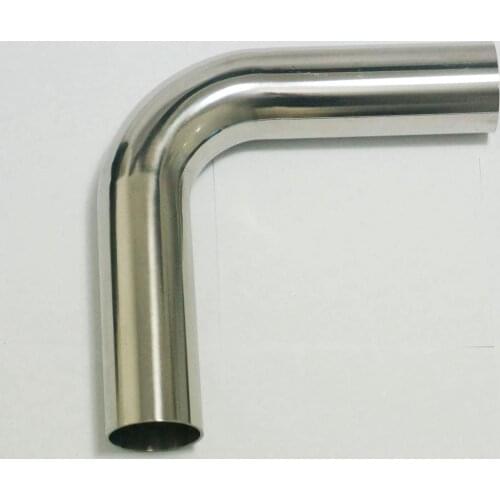 32mm O/D 304 Stainless Steel Sanitary Weld 90 Degree Elbow Tube Butt Pipe Fitting Straight pipe length 100mm