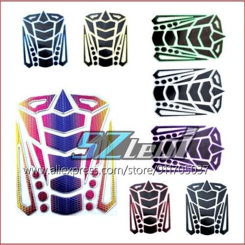3D Carbon Fiber Fishbone Stickers Decals Car Motorcycle Tank Pads Tankpad Protector Motorbike Universal Fishbone Sticker Decal