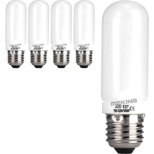 5pcs Flash lingting bulb 150W 110v 3200K E27 Modeling Lamp for photographic light Strobe softbox 5in1 kit