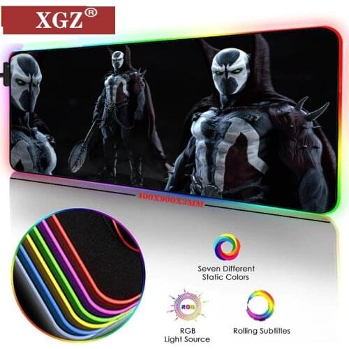 XGZ Grimace RGB Large Mouse Pad, Computer Peripheral Accessories LED Rubber Pad, Suitable for Gamers Csgo Non-slip 400X900X3mm