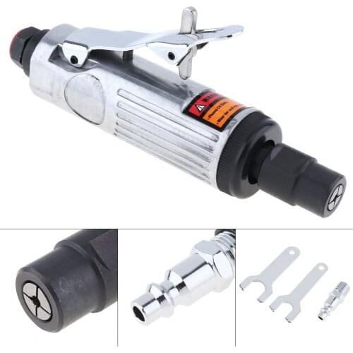 1/4" 25000RPM Straight Shank Collet Pneumatic Grinding Machine Air Die Grinder Hex Wrench for Various Molds Grinding Polishing