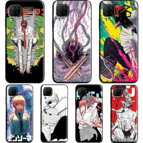 Chainsaw Man Horror Anime Case For Huawei P30 Lite P40 P20 Pro P Smart 2021 2019 Mate 20 10 Lite Back Cover Shell