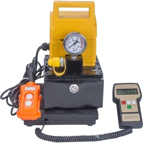 DB030-D1 Single Acting Manual Valve Electric Hydraulic Pump With Pressure Gauge