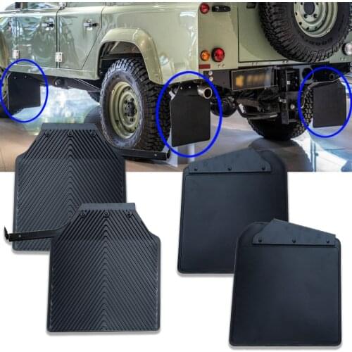 For land rover defend 110 Mudguard Front Rear Wheel Black Plastic Mud Flaps Mud Guard Car Fender