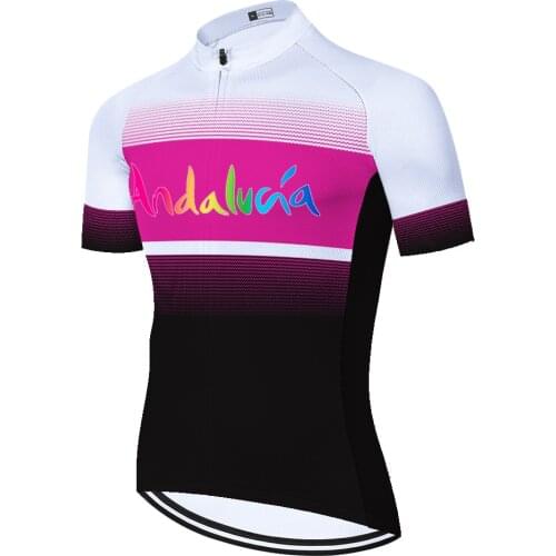 Andalucia Camisa Masculina Mallots Ropa Verano Divise Equipamento Maglia Uomo Maillot Cyclisme Homme Maillot Ciclismo Hombre