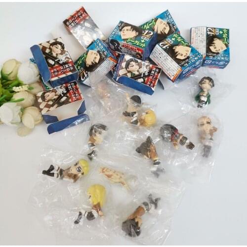 Attack on Titan Blind Box Eren Jager Mikasa Ackerman Rival Ackerman Armin Arlert Jean Kirschstein Action Figure Ornament Toys